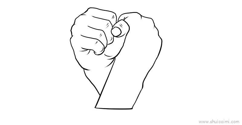 团结儿童画怎么画 团结简笔画好看