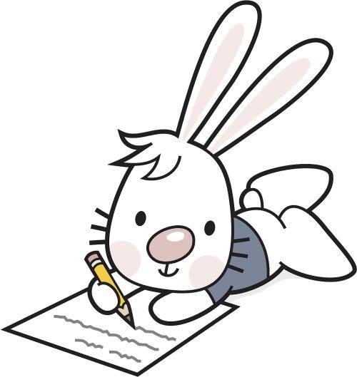 写作业简笔画 写作业简笔画 小男孩