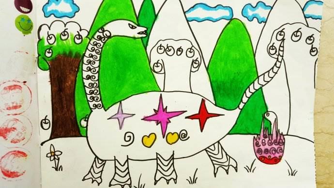 恐龙世界简笔画图片大全 恐龙世界简笔画图片大全大图