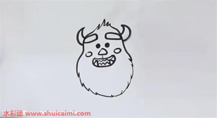 蓝毛怪怎么画 蓝毛怪简笔画简单易画