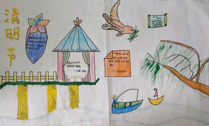 幼儿园清明节简笔画 幼儿园清明节简笔画涂色