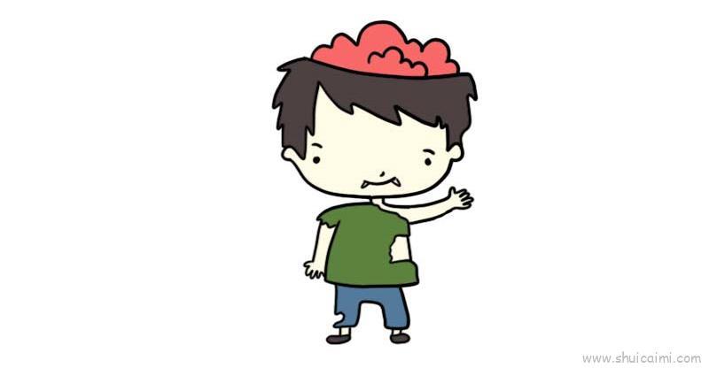 科学怪人儿童画怎么画 科学怪人简笔画图片大全