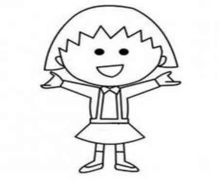 简笔画卡通人物 简笔画卡通人物可爱女孩