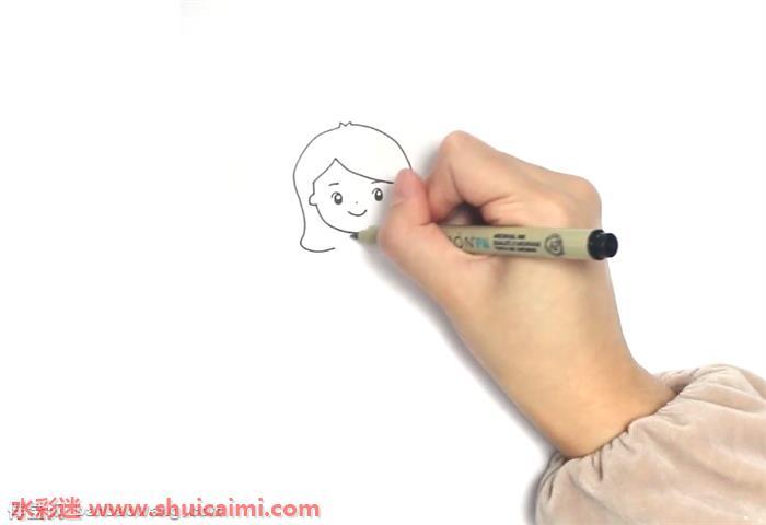 数学老师怎么画 数学老师简笔画简单易画彩色