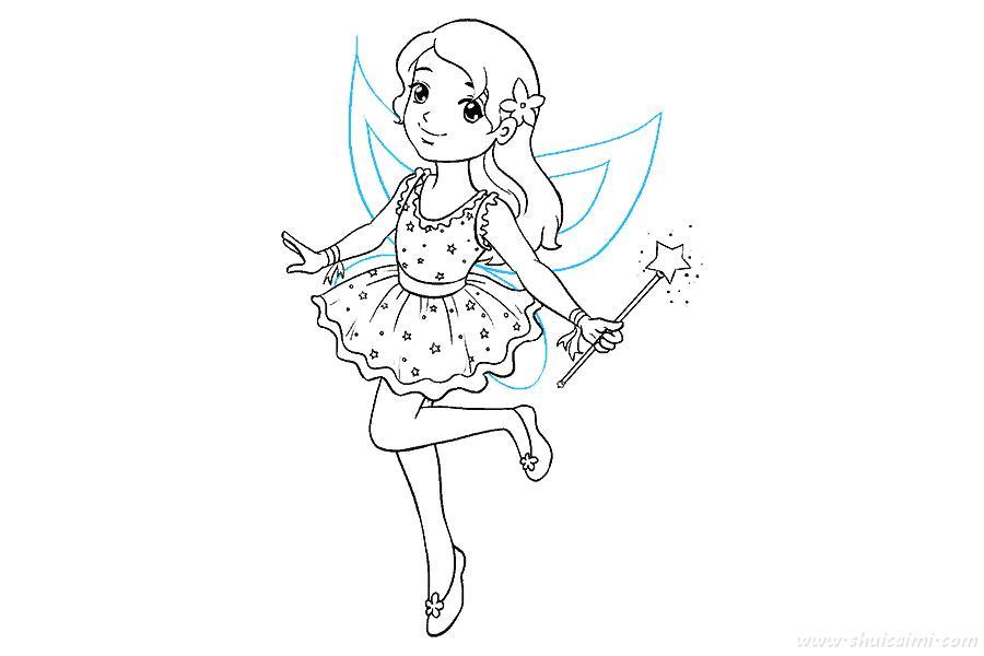 仙女怎么画 仙女简笔画图片大全带颜色