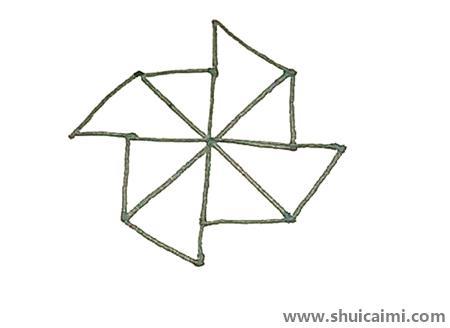 玩具风车儿童简笔画