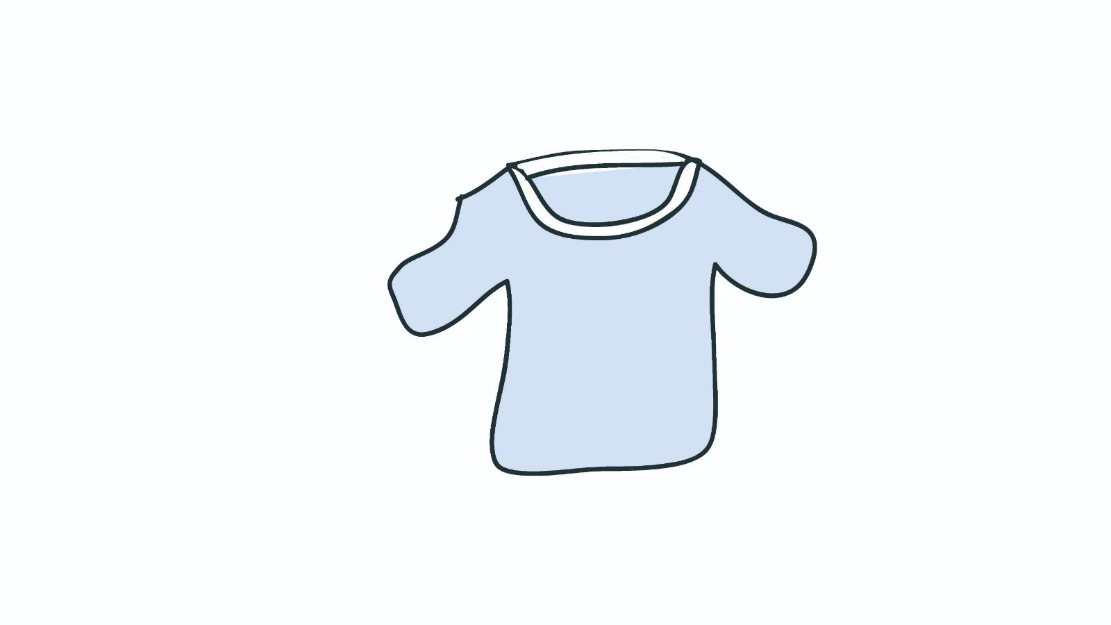 短袖简笔画怎么画 短袖简笔画步骤