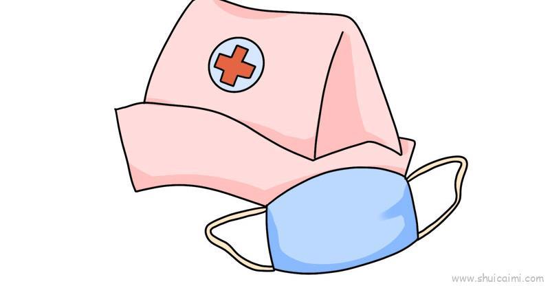 护士帽口罩儿童画怎么画 护士帽口罩简笔画画法
