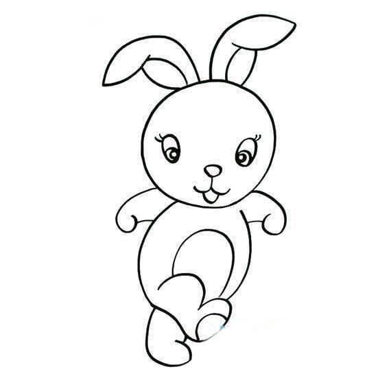 小白兔的简笔画图片大全 小白兔的简笔画图片大全可爱简单