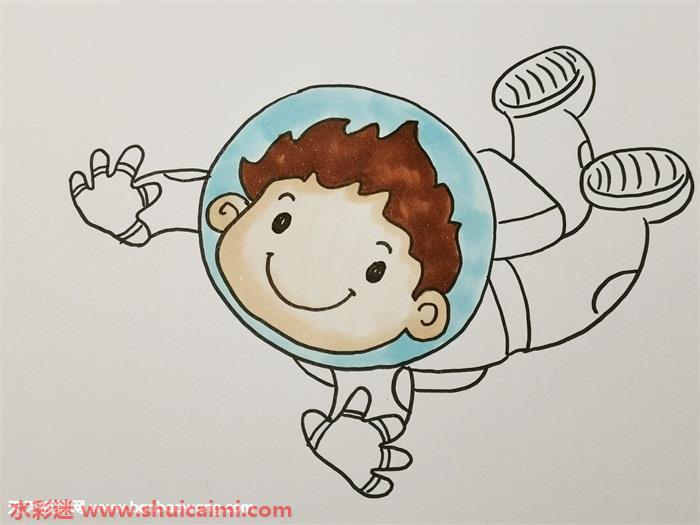儿童宇航员怎么画 儿童宇航员简笔画简单又漂亮彩色
