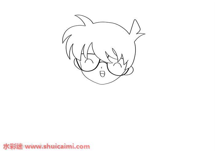 柯南怎么画 柯南简笔画简单