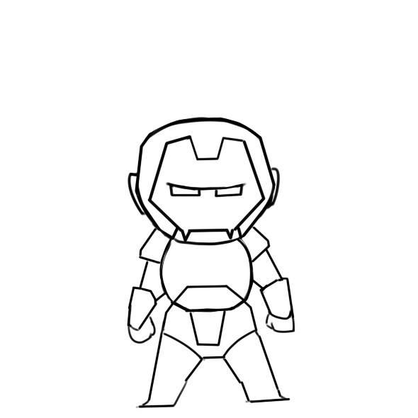 钢铁侠简笔画 钢铁侠简笔画儿童画