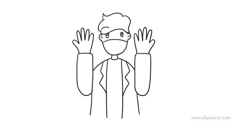 抗战疫情儿童画怎么画 抗战疫情简笔画简单又好看