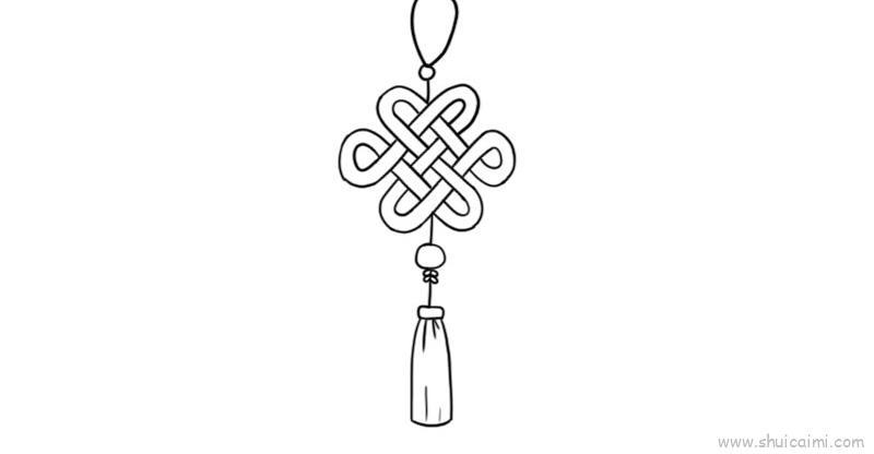 新春中国结儿童画怎么画 新春中国结简笔画简单又好看