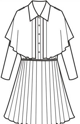 连衣裙简笔画 连衣裙简笔画图片大全