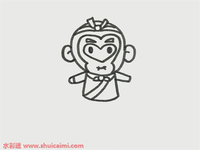 卡通孙悟空怎么画 卡通孙悟空简笔画图片大全