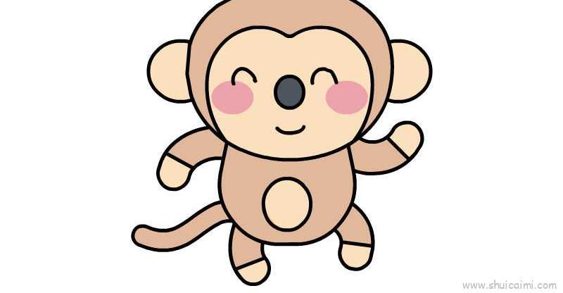 猴子儿童画怎么画 猴子简笔画画法