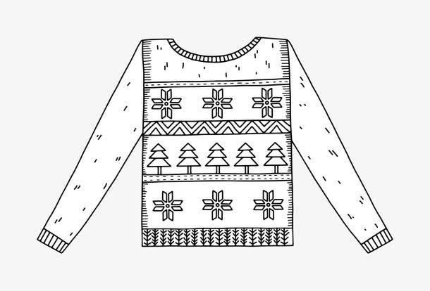 毛衣简笔画 毛衣简笔画彩色