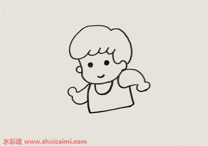 跑步的小男孩怎么画 跑步的小男孩简笔画简单彩色