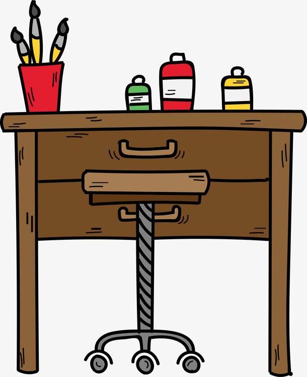 书桌简笔画 书桌简笔画简单又漂亮