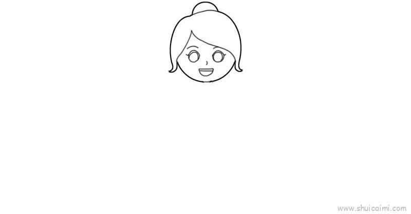 女孩儿童画怎么画 女孩简笔画图片大全