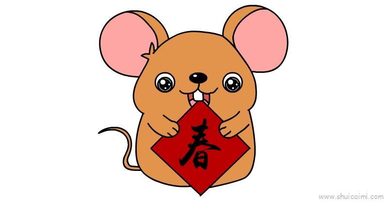 鼠年新春儿童画怎么画 鼠年新春简笔画简单又好看