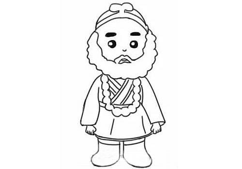 沙僧简笔画 沙僧简笔画简单又帅气