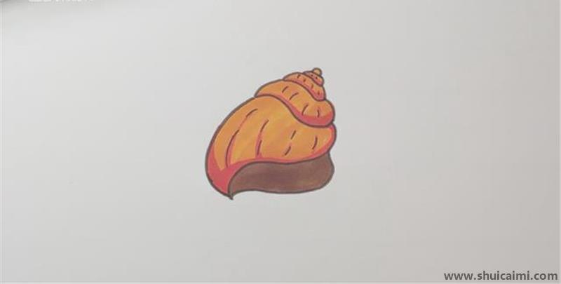 海螺儿童简笔画怎么画, 海螺儿童画详细步骤教程大全