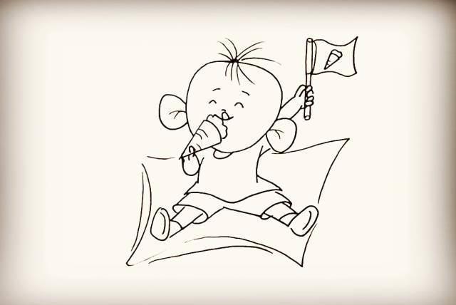 大耳朵图图简笔画 大耳朵图图简笔画一家