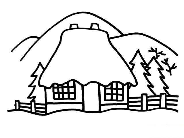 山水画简笔画 山水画简笔画儿童画