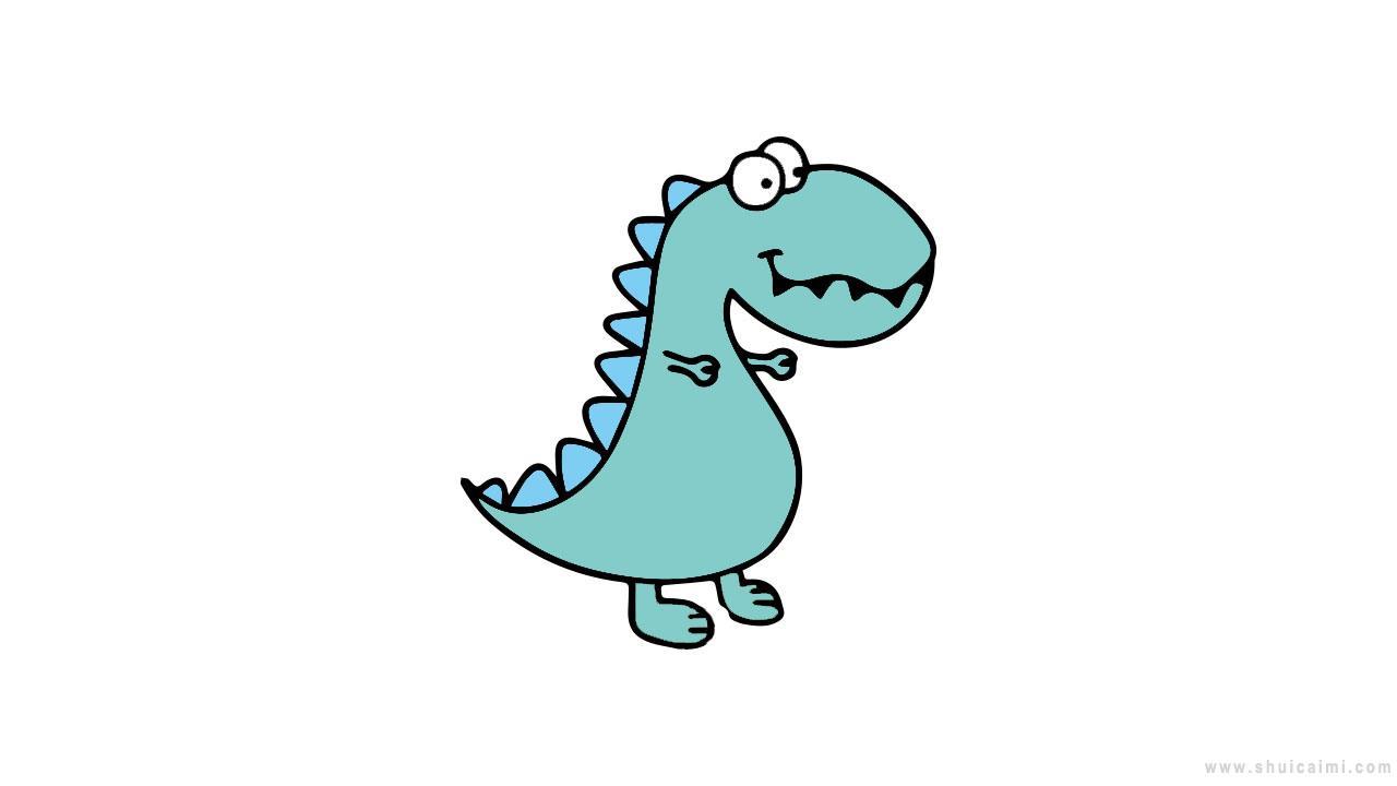 可爱恐龙简笔画怎么画 可爱恐龙简笔画图片