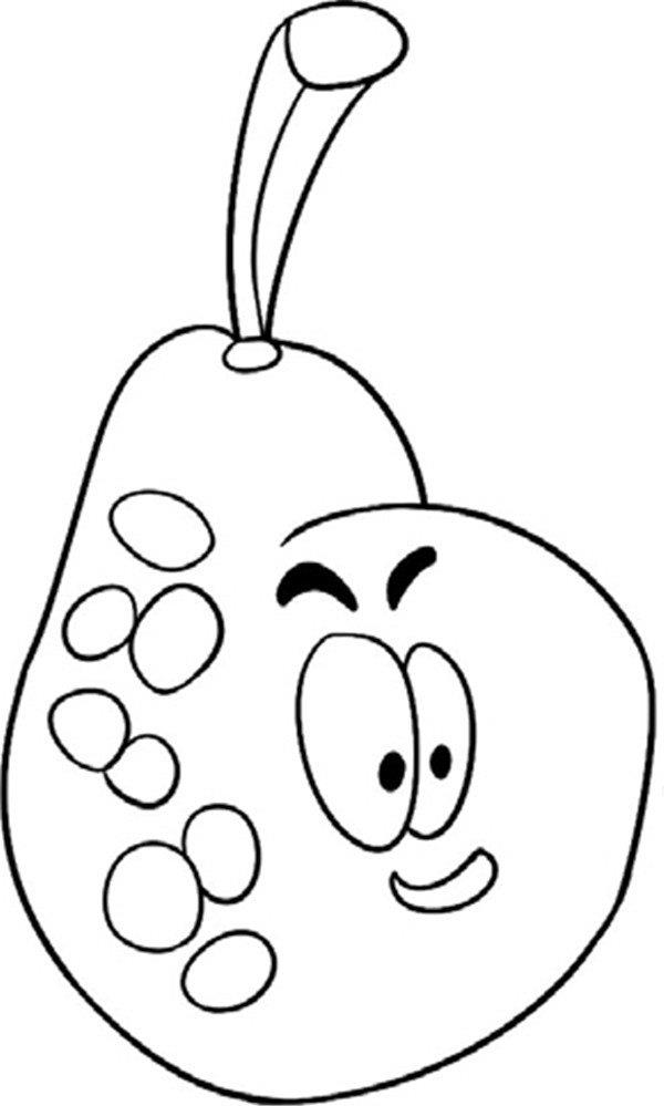 鲜嫩的梨简笔画怎么画 鲜嫩的梨简笔画图片