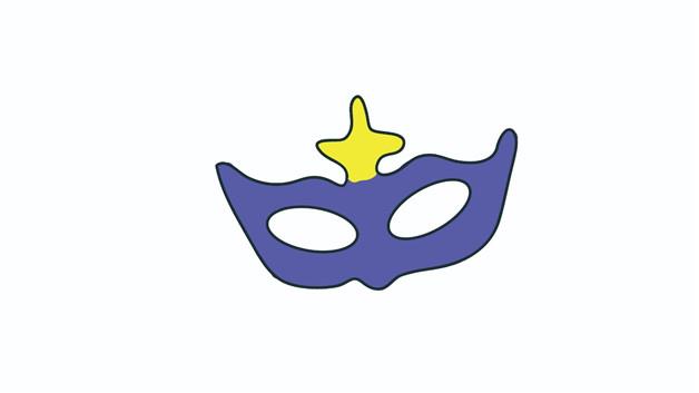 面具简笔画怎么画 面具简笔画顺序