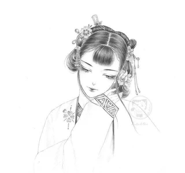 美人简笔画图片大全 美人简笔画图片大全大图