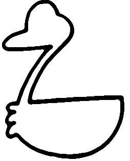 儿童画大白鹅简笔画图片大全_怎么画白鹅简笔画