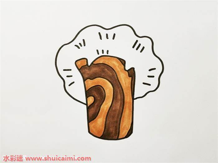 一棵树怎么画 彩色一棵树简笔画图片带颜色