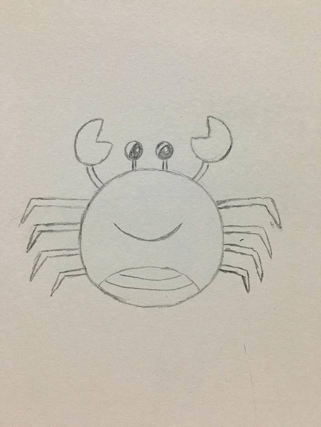 螃蟹的简笔画图片大全 螃蟹简笔画图片涂色