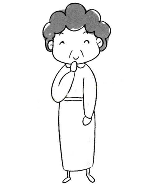 奶奶简笔画 奶奶简笔画头像