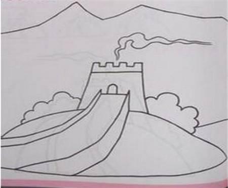 万里长城简笔画 万里长城简笔画图片