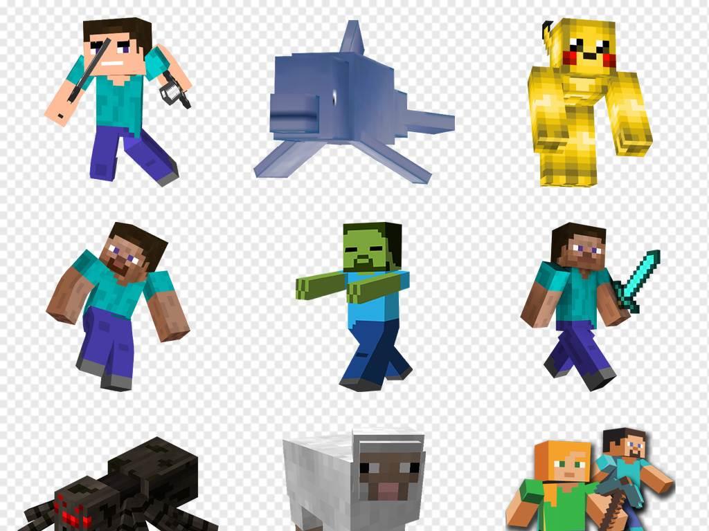 我的世界简笔画 我的世界简笔画武器人物僵尸