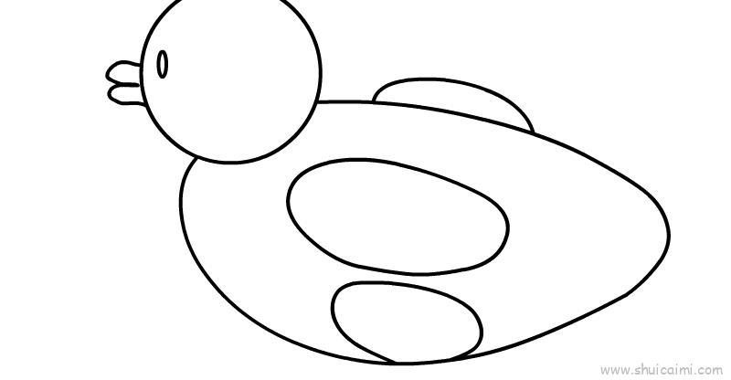 小黄鸭游泳圈儿童画怎么画 小黄鸭游泳圈简笔画简单