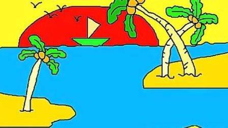 大海简笔画图片大全 大海简笔画图片大全彩色手绘