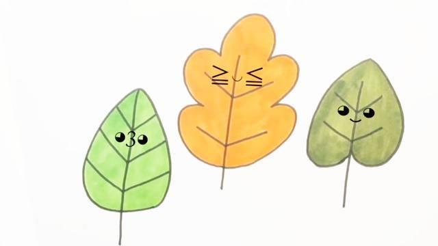 树叶简笔画 树叶简笔画简单又好看