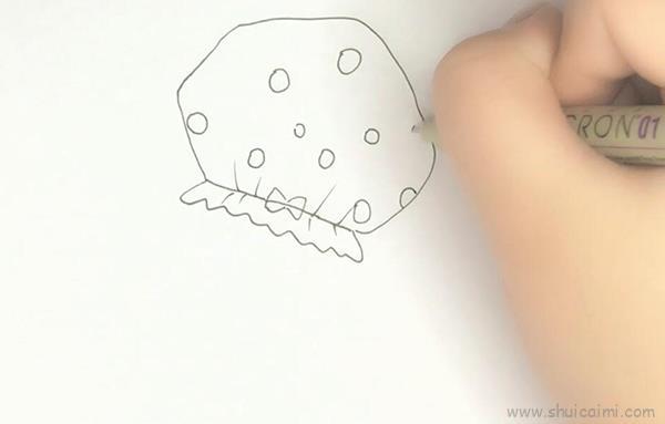 浴帽儿童画怎么画 浴帽简笔画图片