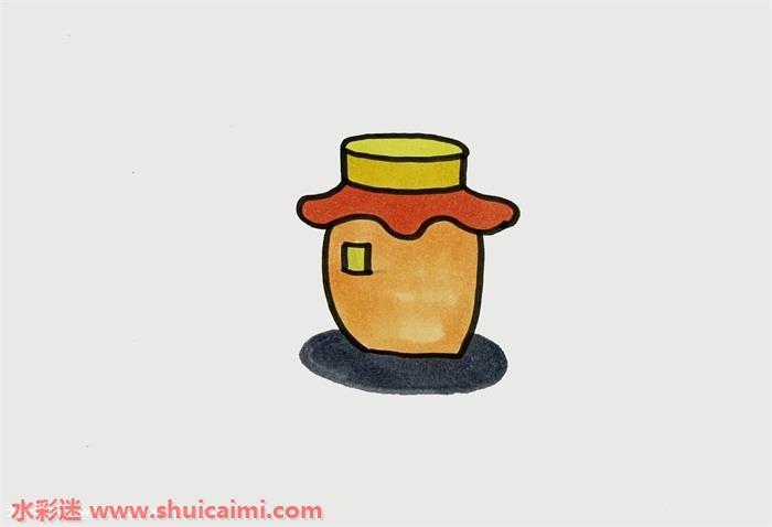 罐子简笔画怎么画漂亮彩色
