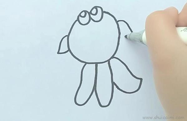 金鱼儿童画怎么画 金鱼简笔画顺序