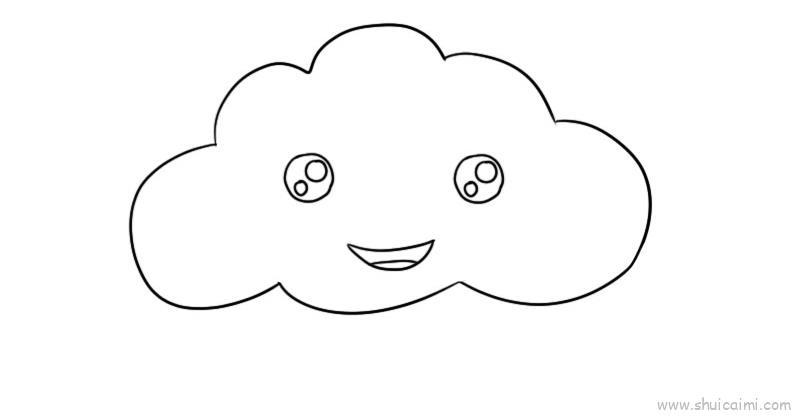 云朵儿童画怎么画 云朵简笔画图片