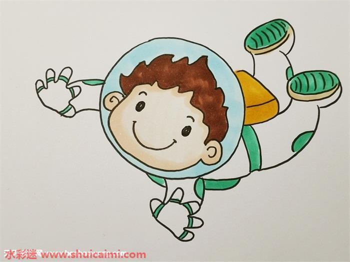 儿童宇航员怎么画 儿童宇航员简笔画简单又漂亮彩色