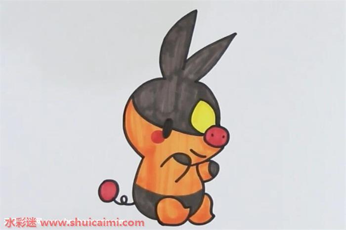 暖暖猪怎么画 暖暖猪简笔画图片大全