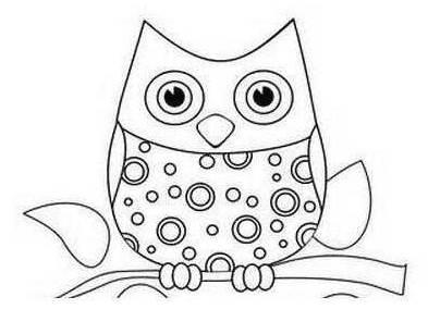 猫头鹰的简笔画图片大全 猫头鹰的简笔画图片大全可爱简单